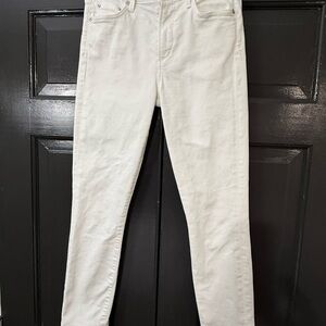 👖 Citizens of Humanity Rocket Crop High Rise Skinny Jeans | White | Size 27